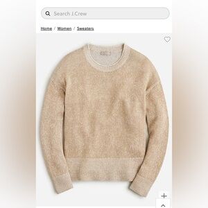 J. Crew Relaxed Cotton-Linen Blend Beach Sweater Size XXL